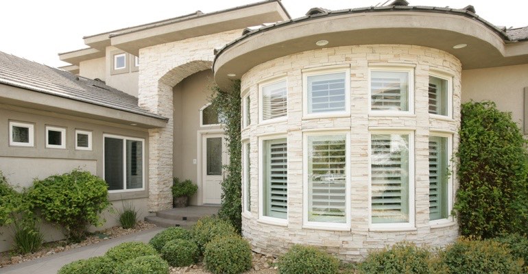 Exterior view of shutters Indianapolis home